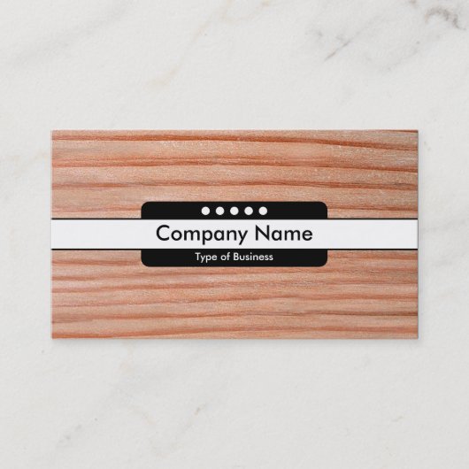 Mitte Band 5 Spots - Holz 01 Visitenkarte (Vorderseite)