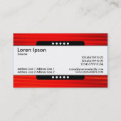 Mitte Band 5 Spots - Hot Red Visitenkarte (Rückseite)