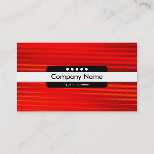 Mitte Band 5 Spots - Hot Red Visitenkarte (Vorderseite)