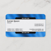 Mitte Band 5 Spots - Indigoabstrahlung Visitenkarte (Rückseite)