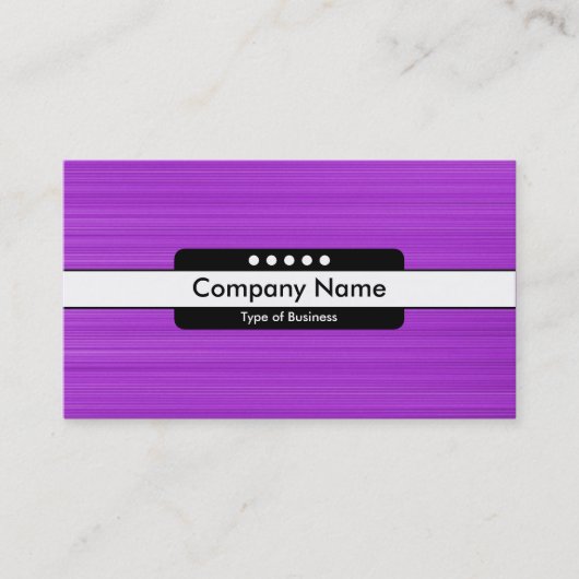 Mitte Band 5 Spots - Lila gebürstete Textur Visitenkarte (Vorderseite)
