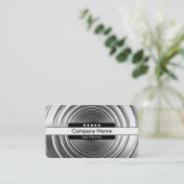 Mitte Band 5 Spots - Long Spring B&W Visitenkarte (Stehend Vorderseite)