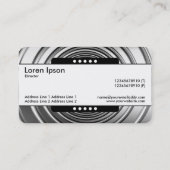 Mitte Band 5 Spots - Long Spring B&W Visitenkarte (Rückseite)