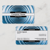 Mitte Band 5 Spots - Long Spring Blue Visitenkarte (Vorne/Hinten)