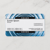 Mitte Band 5 Spots - Long Spring Blue Visitenkarte (Rückseite)