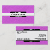 Mitte Band 5 Spots - Magenta Papier Textur Visitenkarte (Vorne/Hinten)