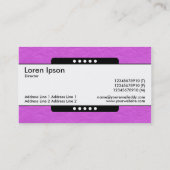 Mitte Band 5 Spots - Magenta Papier Textur Visitenkarte (Rückseite)