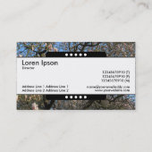 Mitte Band 5 Spots - Magnolien Bäume in Blossom Visitenkarte (Rückseite)