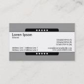 Mitte Band 5 Spots - Mittelgrau Visitenkarte (Rückseite)