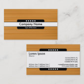 Mitte Band 5 Spots - Ockerfarbene Textur Visitenkarte (Vorne/Hinten)