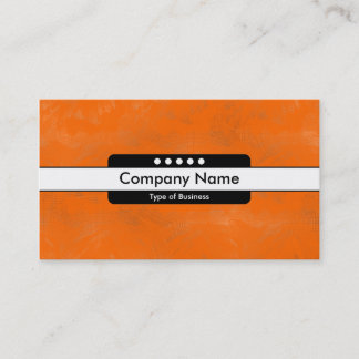 Mitte Band 5 Spots - Pinsel Orange Textur Visitenkarte