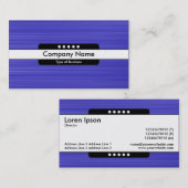 Mitte Band 5 Spots - Pinselblaue Textur Visitenkarte (Vorne/Hinten)
