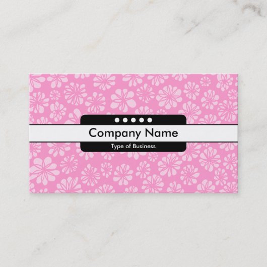 Mitte Band 5 Spots - Rosa Blüte Visitenkarte (Vorderseite)