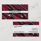 Mitte Band 5 Spots - Rote Flecken Visitenkarte (Vorne/Hinten)