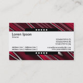 Mitte Band 5 Spots - Rote Flecken Visitenkarte (Rückseite)