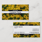 Mitte Band 5 Spots - Schwarz-mit Augen Susans Visitenkarte (Vorne/Hinten)