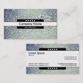 Mitte Band 5 Spots - Wassertropfen auf Glas 01 Visitenkarte (Vorne/Hinten)