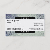 Mitte Band 5 Spots - Wassertropfen auf Glas 01 Visitenkarte (Rückseite)