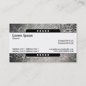 Mitte Band 5 Spots - Wassertropfen auf Glas 02 Visitenkarte (Rückseite)