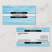 Mitte Band 5 Spots - Wellpappe Blau Visitenkarte (Vorne/Hinten)