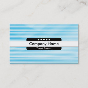 Mitte Band 5 Spots - Wellpappe Blau Visitenkarte