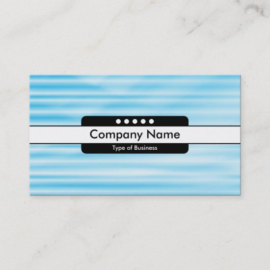 Mitte Band 5 Spots - Wellpappe Blau Visitenkarte (Vorderseite)