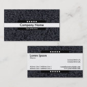 Mitte Band 5 Spots - Wollteppich Visitenkarte (Vorne/Hinten)