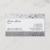 Mitte Band (eingekeilt) - Script - Rain Window Visitenkarte (Rückseite)