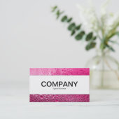 Mitte Band - Steamy Pink Visitenkarte (Stehend Vorderseite)