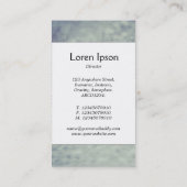 Mitte Band - Wassertropfen auf Glas 01 Visitenkarte (Rückseite)