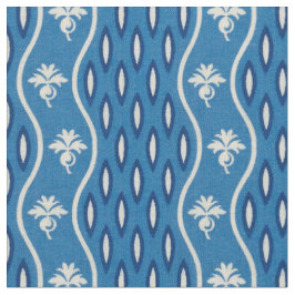 Mitte der 1800er Jahre Wavy Stripe, blau Stoff