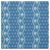 Mitte der 1800er Jahre Wavy Stripe, blau Stoff (Muster)