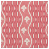 Mitte der 1800er Jahre: Wavy Stripe, Rosa Stoff (Nahaufnahme)