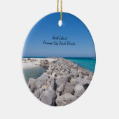 Mitte der Muschel Island Jetty Circle Ornament (Rechts)