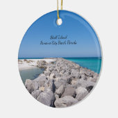 Mitte der Muschel Island Jetty Circle Ornament (Links)