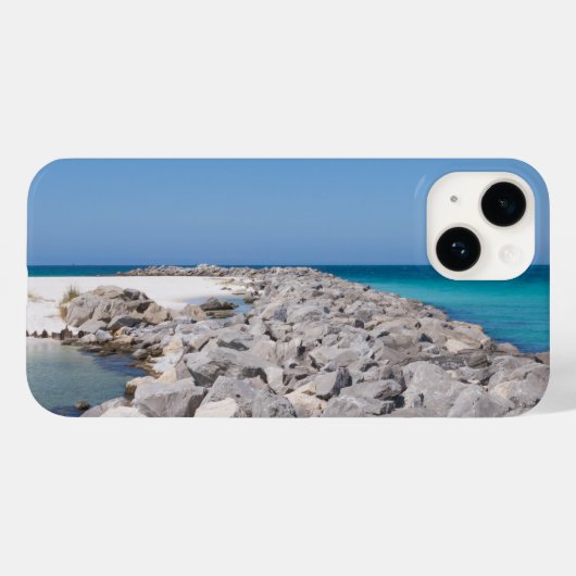 Mitte der Muschel Island Jetty iPhone Case (Rückseite (Horizontal))