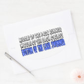 Mitte der Packung Ovaler Aufkleber (Umschlag)