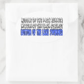 Mitte der Packung Ovaler Aufkleber (Tasche)