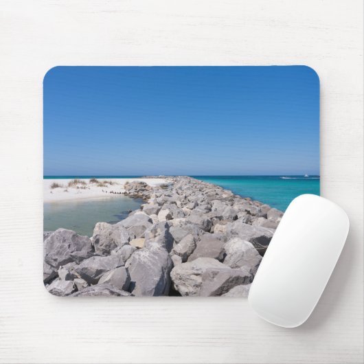 Mitte der Shell Island Jetty-Mausunterlage Mousepad (Mit Mouse)