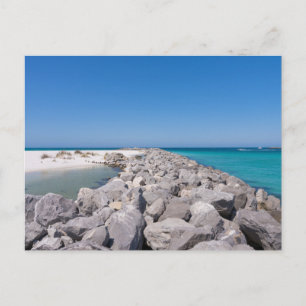 Mitte der Shell Island Jetty Postkarte