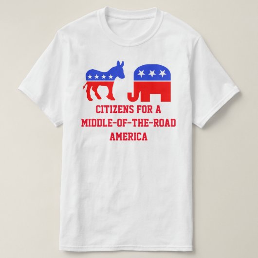 Mitte der Straße T-Shirt (Design vorne)