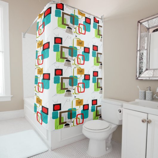 Mitte des Abstrakten Jahrhunderts 3 Duschvorhang (Beispiel)