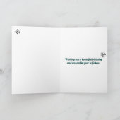 Mitte des Herbstes hinterlässt Retro-Happy Geburts Karte (Innenseite)