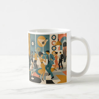 Mitte des Jahrhunderts 60er Hip-Martini-Cocktail-T Kaffeetasse