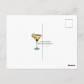 Mitte des Jahrhunderts 60er Hip-Martini-Cocktail-T Postkarte (Rückseite)