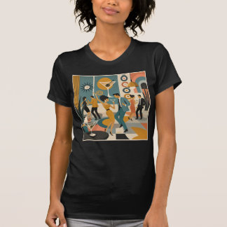 Mitte des Jahrhunderts 60er Hip-Martini-Cocktail-T T-Shirt
