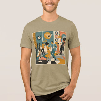 Mitte des Jahrhunderts 60er Hip-Martini-Cocktail-T Tri-Blend Shirt