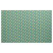 Mitte des Jahrhunderts abstrakt im Grün Stoff (Fat Quarter (45,7 x 55,9 cm))