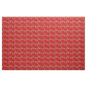 Mitte des Jahrhunderts Abstrakt in Rot Stoff (Yard (91,4 cm))