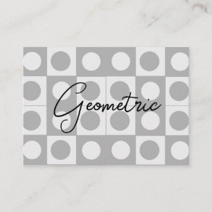 Mitte des Jahrhunderts abstraktes geometrisches Mu Visitenkarte